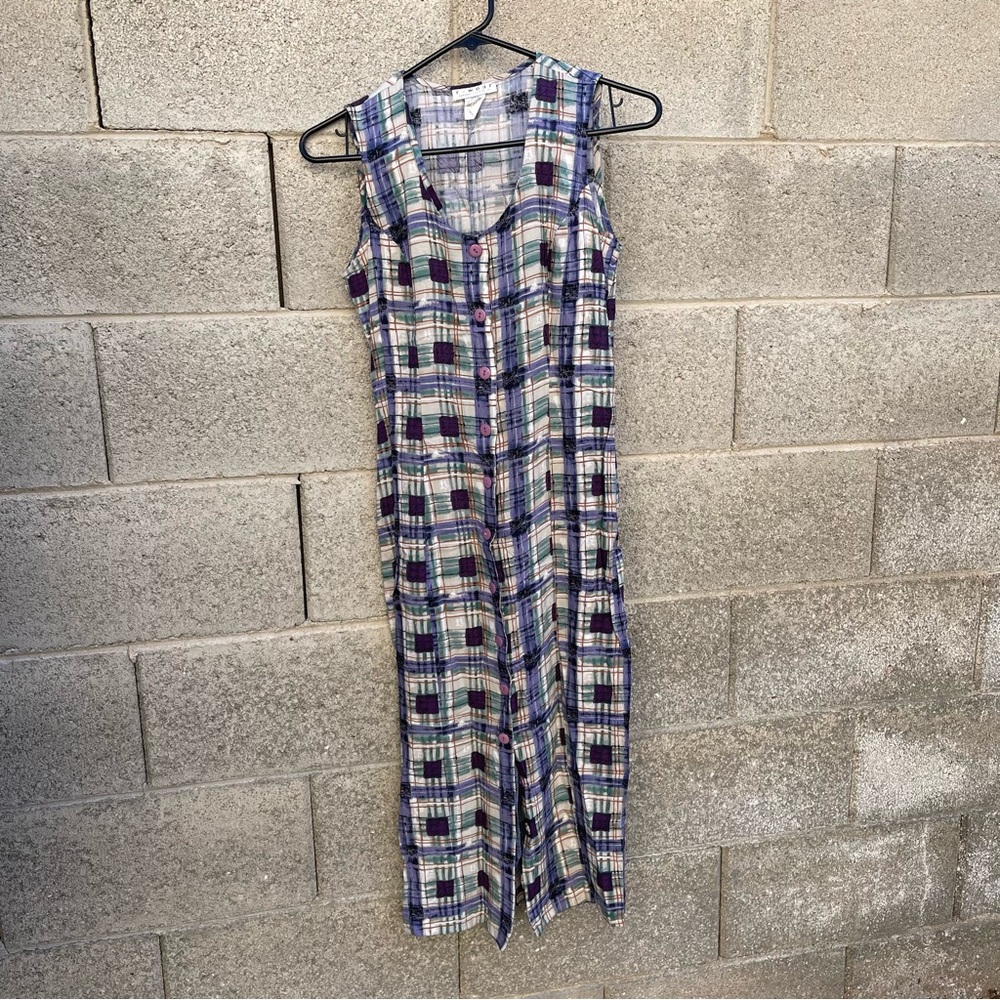 Vintage Rampage Wear Plaid Stripe Dress